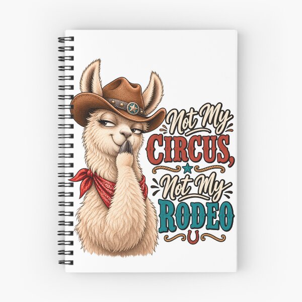 Item preview, Not My Circus Not My Rodeo – Funny Cowboy Llama designed and sold by LinaDesign Store.
