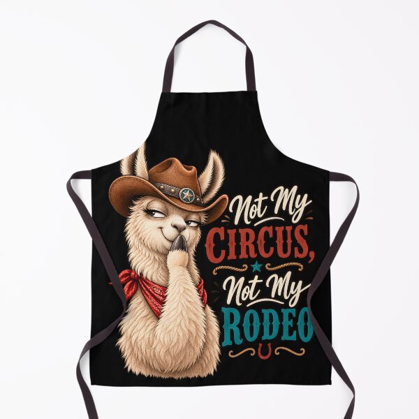 Item preview, Not My Circus Not My Rodeo – Funny Cowboy Llama designed and sold by LinaDesign Store.