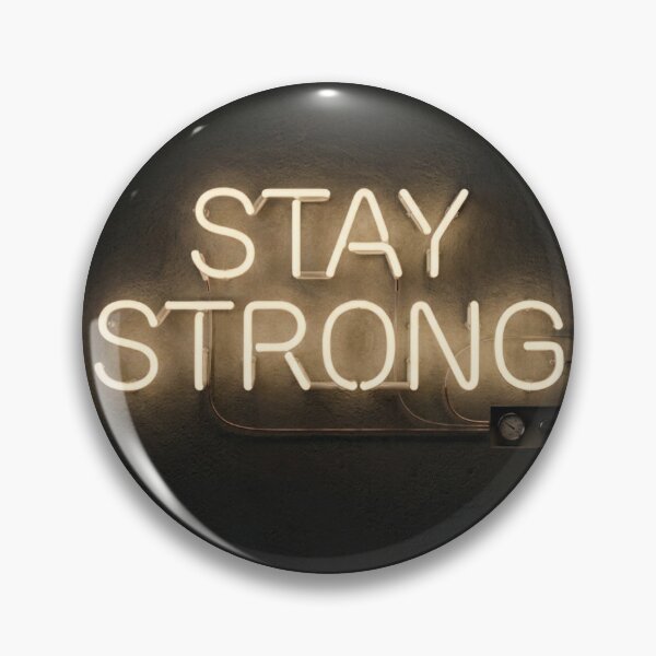 Item preview, Stay Strong Glowing Neon Sign Motivational Anti Anxiety Graphic T-Shirt designed and sold by Sulco Design.