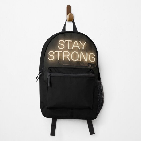 Item preview, Stay Strong Glowing Neon Sign Motivational Anti Anxiety Graphic T-Shirt designed and sold by Sulco Design.