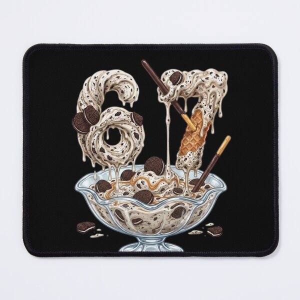 Item preview, 67 Cookies and Cream Ice Cream Dripping Number Dessert Sundae Bowl | 67 Meme | Trending designed and sold by TeenLake.