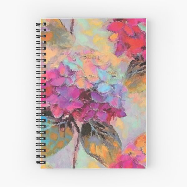 Item preview, Colorful Hydrangea Flowers Painting in Pastel Tones designed and sold by DuckyRubin.