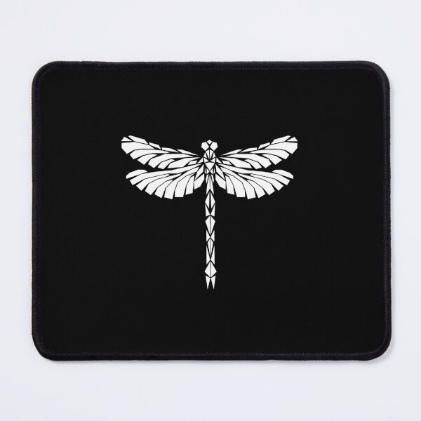 Item preview, White Geometric Dragonfly designed and sold by Espyr.Art.
