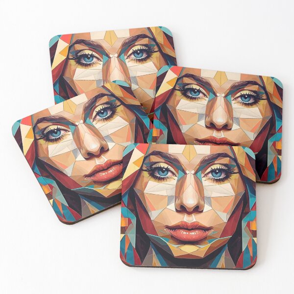 Item preview, Lady Gaga - Geometric Pop Art Colorful Portrait designed and sold by DGMaxShop.