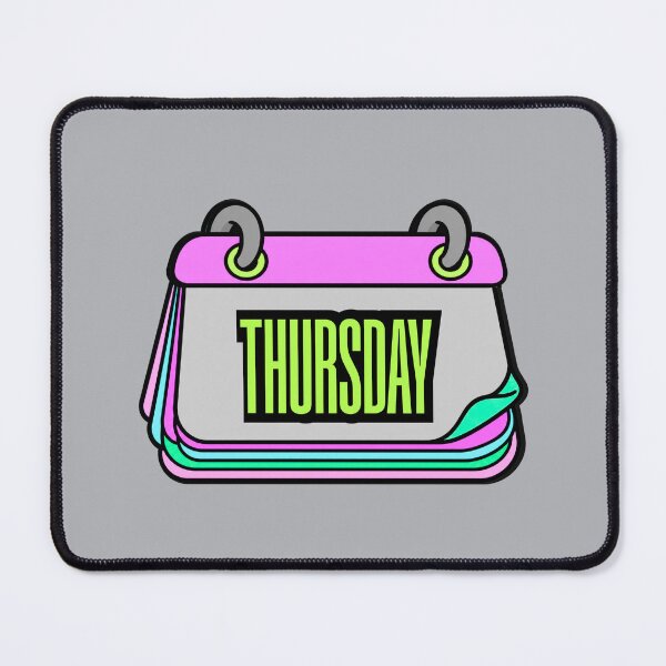 Item preview, Thursday Calendar Page – Colorful Cartoon Graphic T-Shirt designed and sold by Aimetoi.