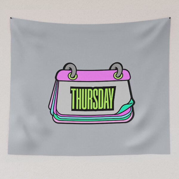 Item preview, Thursday Calendar Page – Colorful Cartoon Graphic T-Shirt designed and sold by Aimetoi.