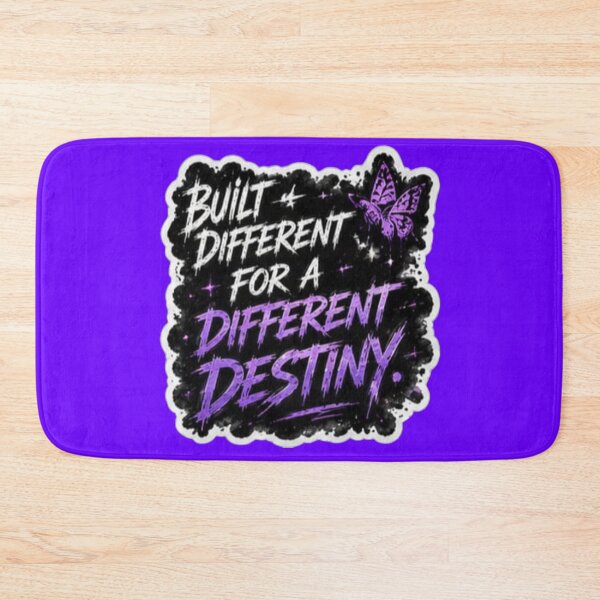 Item preview, Built Different For A Different Destiny Purple Butterfly Sticker designed and sold by Scro-Ciob-Shop.