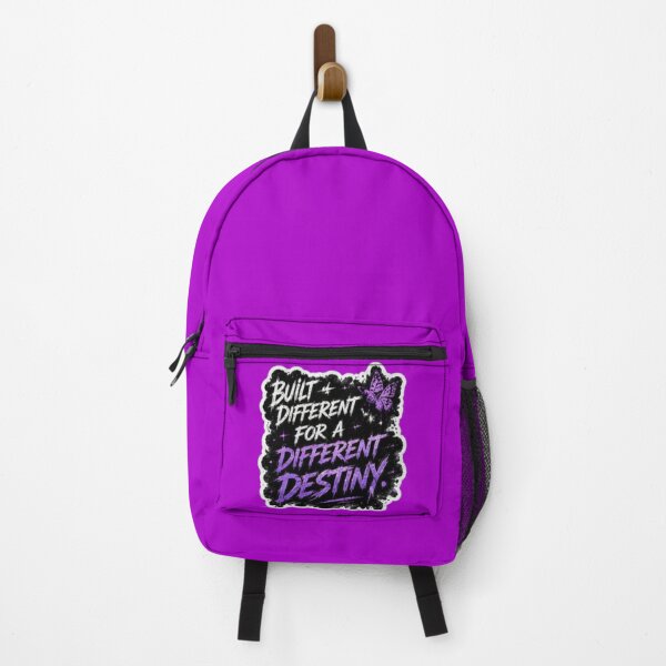 Item preview, Built Different For A Different Destiny Purple Butterfly Sticker designed and sold by Nicolae-SCROCIOB-Shop.