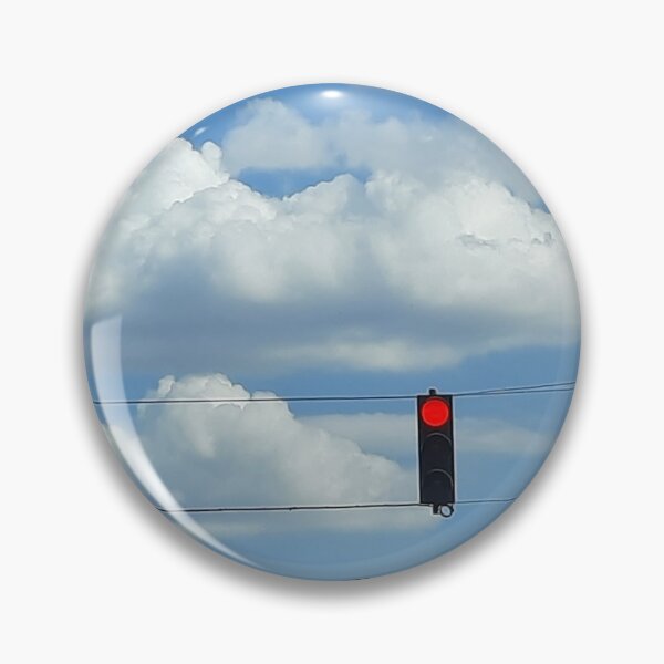Item preview, Traffic Lights Under Fluffy Clouds and Blue Sky in Budapest designed and sold by FoxPix.