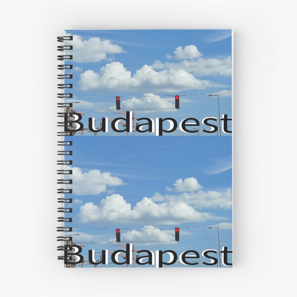 Item preview, Traffic Lights Under Fluffy Clouds and Blue Sky in Budapest designed and sold by FoxPix.