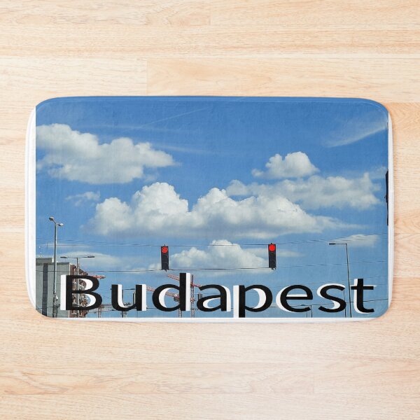 Item preview, Traffic Lights Under Fluffy Clouds and Blue Sky in Budapest designed and sold by FoxPix.