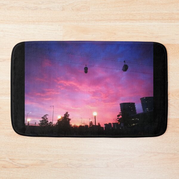 Item preview, Pink London Sunset Cable Car Cityscape designed and sold by IcyDraco.