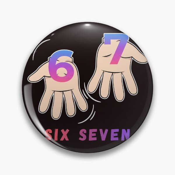 Item preview, Six Seven 67 Meme Streetwear Hand Sign - Dark Edition designed and sold by JulSaMar03.