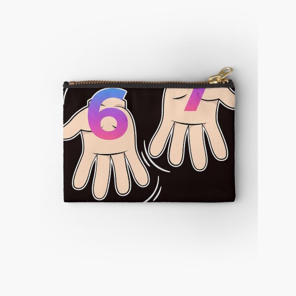 Item preview, Six Seven 67 Meme Streetwear Hand Sign - Dark Edition designed and sold by JulSaMar03.