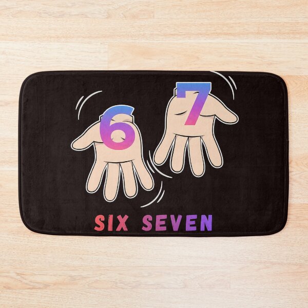 Item preview, Six Seven 67 Meme Streetwear Hand Sign - Dark Edition designed and sold by JulSaMar03.