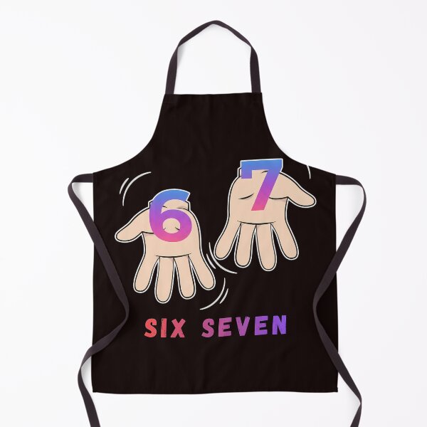Item preview, Six Seven 67 Meme Streetwear Hand Sign - Dark Edition designed and sold by JulSaMar03.