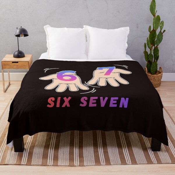 Item preview, Six Seven 67 Meme Streetwear Hand Sign - Dark Edition designed and sold by JulSaMar03.
