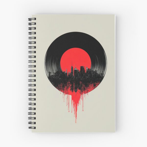 Item preview, City skyline in red and black design designed and sold by anytka.