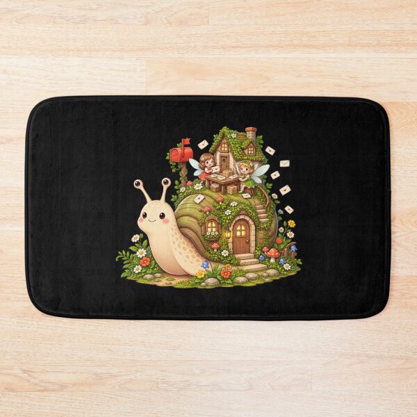 Item preview, Cute Snail Fairy Mail Cottage Woodland Garden Fantasy designed and sold by MrDev.