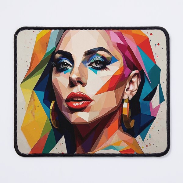 Item preview, Lady Gaga - Geometric Pop Art Colorful Portrait designed and sold by DGMaxShop.