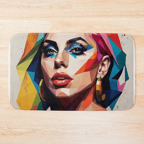 Item preview, Lady Gaga - Geometric Pop Art Colorful Portrait designed and sold by DGMaxShop.