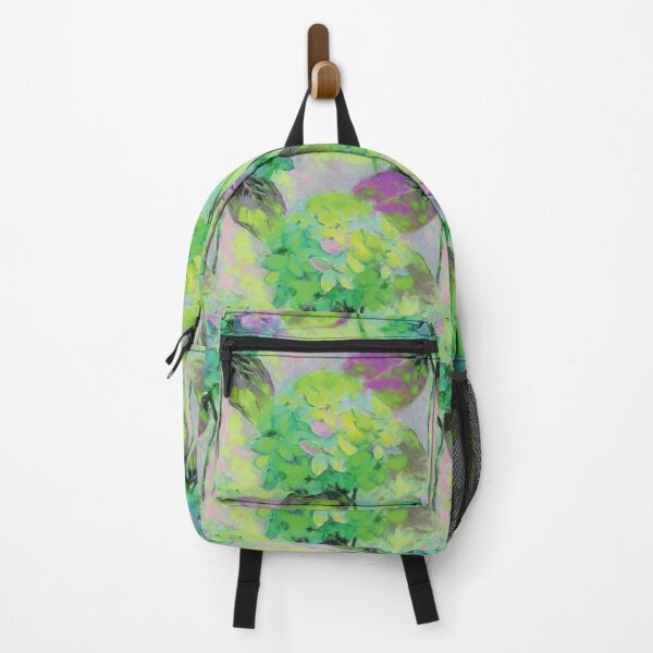 Item preview, Colorful Hydrangea Flowers Painting in Green Pastels designed and sold by DuckyRubin.