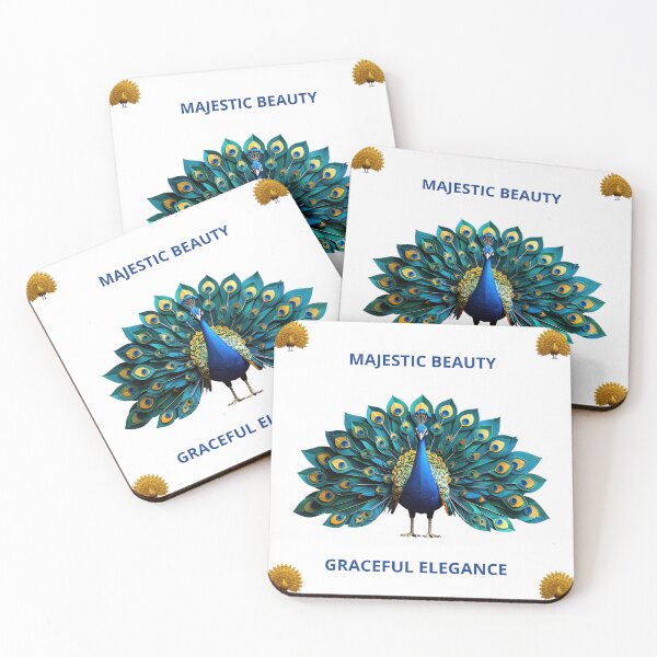Item preview, Majestic Peacock-Graceful Elegant Blue Bird Art designed and sold by DidiDesignShop.