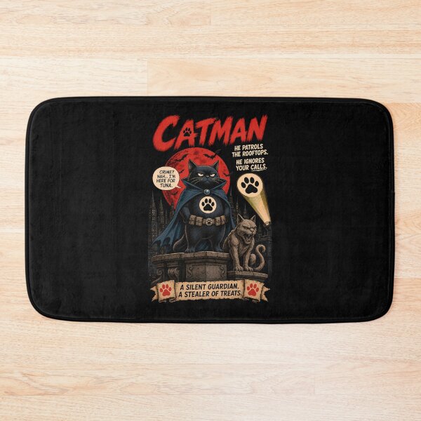 Item preview, Catman - Dark Superhero Cat designed and sold by TheSamuraiCat.