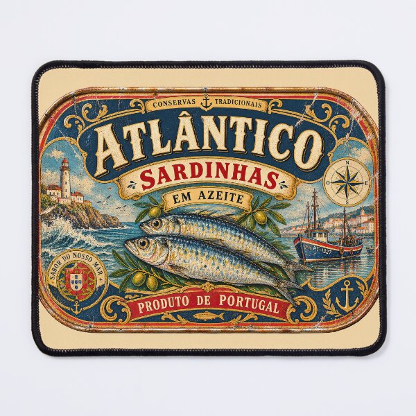 Item preview, Vintage Portuguese Sardine Tin Label designed and sold by newnomads-art.