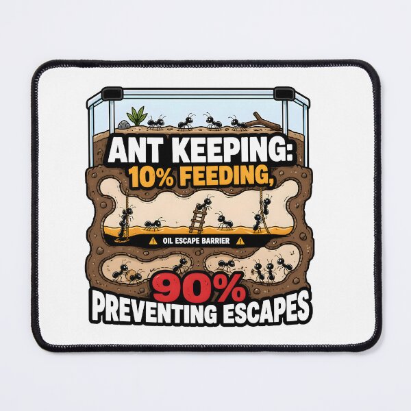 Item preview, Ant Keeping 10 Percent Feeding 90 Percent Preventing Escapes Funny Antkeeper Gift designed and sold by CleverRaccoon.