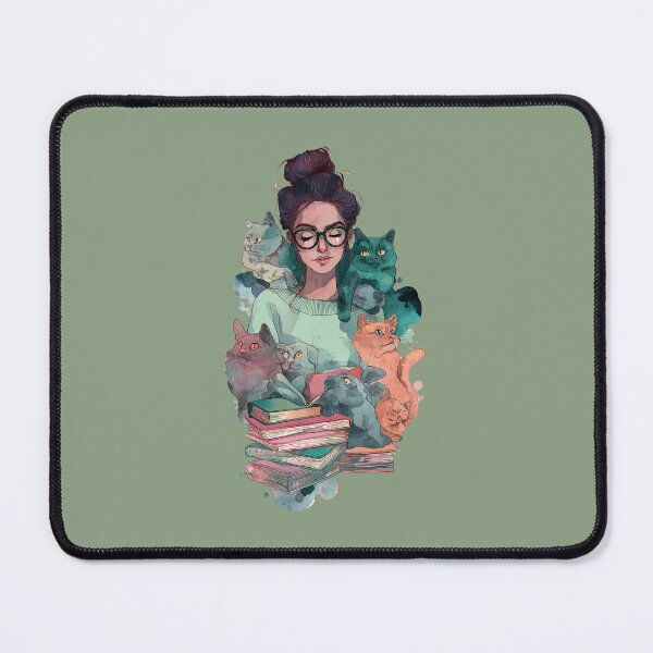 Item preview, nerd cat lady designed and sold by lakanarivas.