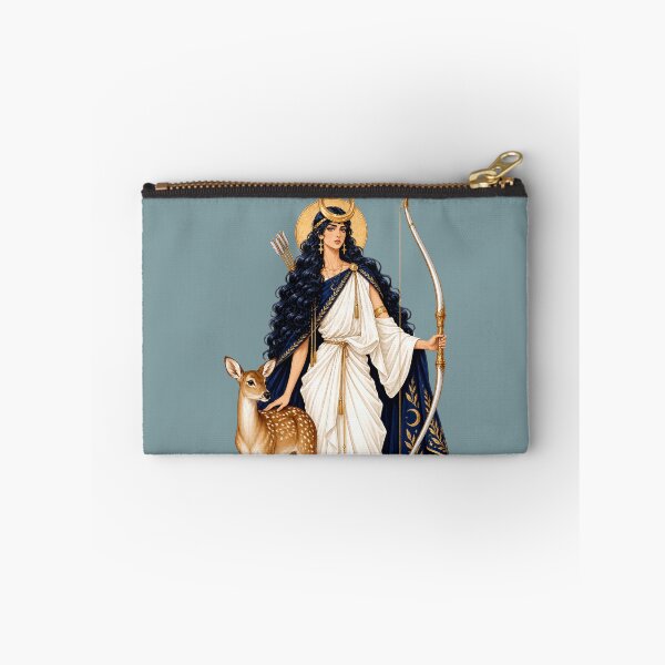 Item preview, Artemis Greek Goddess of the Moon and Hunt with Deer and Bow designed and sold by MythicMood.