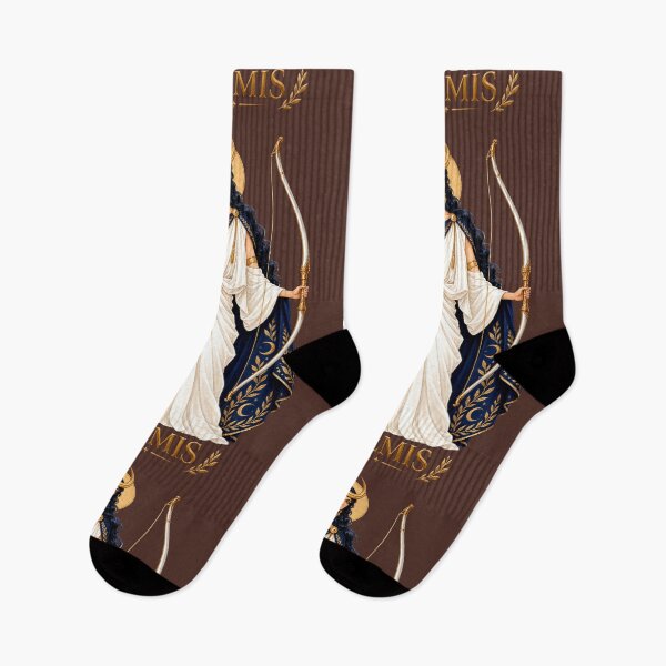 Item preview, Artemis Greek Goddess of the Moon and Hunt with Deer and Bow designed and sold by MythicMood.