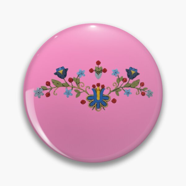 Item preview, Polish Folk Floral Ornament | Blue & Yellow Traditional Flower Design | Polish Heritage Gift | Folk Art Floral designed and sold by AmberWit.