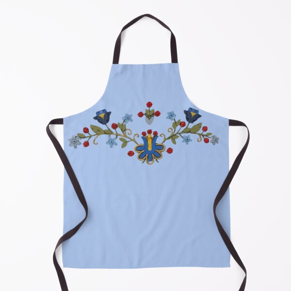 Item preview, Polish Folk Floral Ornament | Blue & Yellow Traditional Flower Design | Polish Heritage Gift | Folk Art Floral designed and sold by AmberWit.