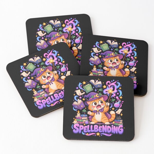 Item preview, spellbending cat designed and sold by Retro Whiskers.