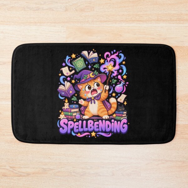 Item preview, spellbending cat designed and sold by Retro Whiskers.
