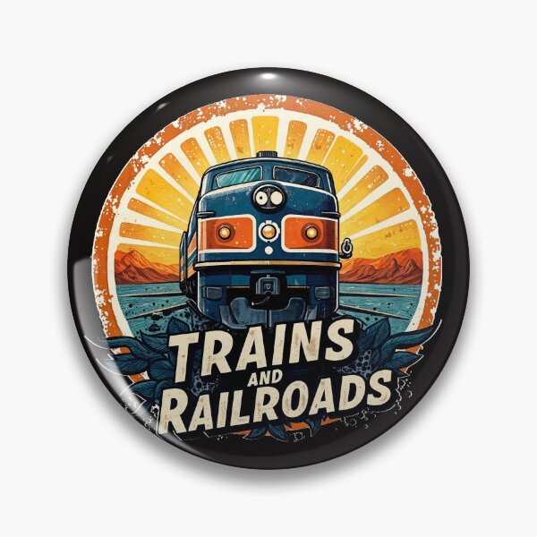 Item preview, Classic Diesel Locomotive Logo designed and sold by Trains-and-Rail.