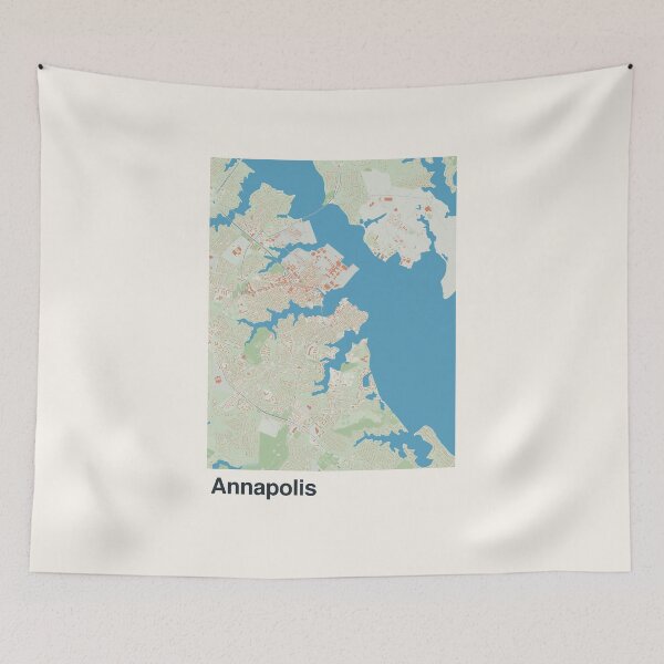 Item preview, Annapolis Minimalistic Map Art designed and sold by MapsNerd.