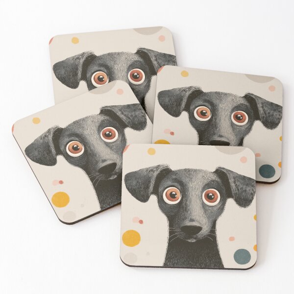 Item preview, Big-eyed dog on plain bg designed and sold by anytka.