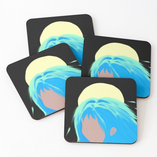 Item preview, Blue hair anime girl, with a sun designed and sold by Darkmioto.