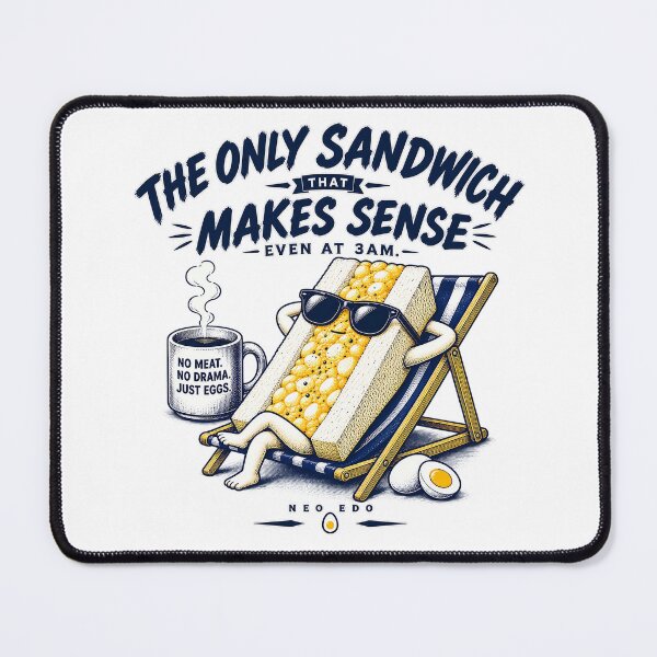 Item preview, Egg Sandwich – No Meat No Drama designed and sold by Neo Edo Studio.