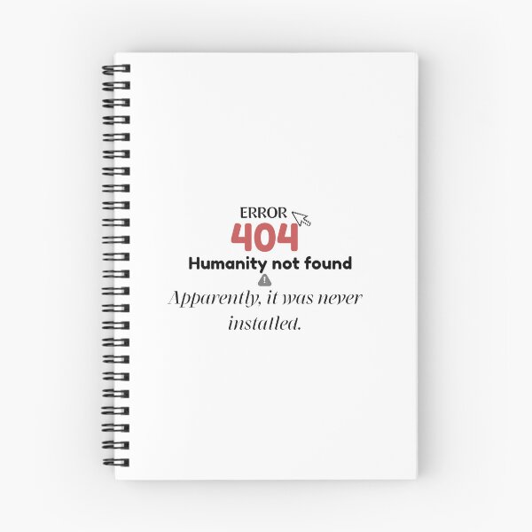Item preview, Humanity Not Found 404 Funny Error Sticker – Apparently It Was Never Installed designed and sold by BLOOMVELLE.