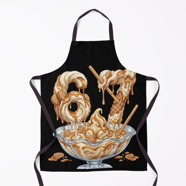 Item preview, 67 Vanilla and Caramel Ice Cream Dripping Number Dessert Sundae Bowl | 67 Meme | Trending designed and sold by TeenLake.