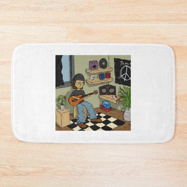 Item preview, Chill Vibes Guitar Room Cute Lofi Indie Boy Art designed and sold by kambinghitamart.