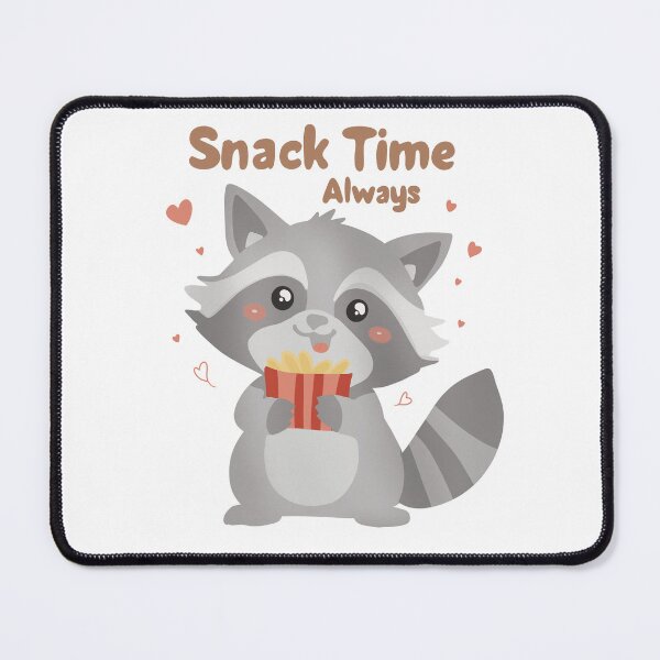 Item preview, Snack Time Always Raccoon Illustration designed and sold by DinaArtStudio.