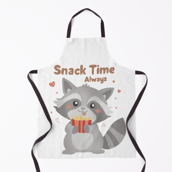 Item preview, Snack Time Always Raccoon Illustration designed and sold by DinaArtStudio.