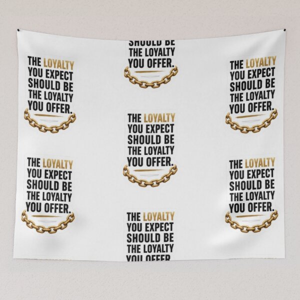 Item preview, The Loyalty You Expect Should Be The Loyalty You Offer Gold Chain Sticker designed and sold by Scro-Ciob-Shop.