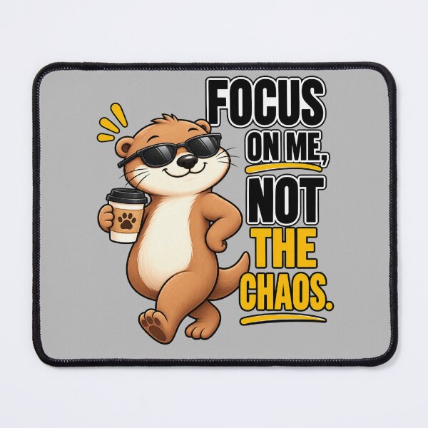 Item preview, Funny Otter Meme Collection - Focus On Me Otter Meme Cartoon - Sarcastic Animal Humor designed and sold by MiraLumeStudio.