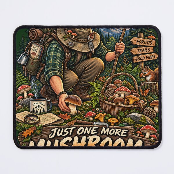 Item preview, Just One More Mushroom – Funny Mushroom Foraging Adventure designed and sold by Lumvero.